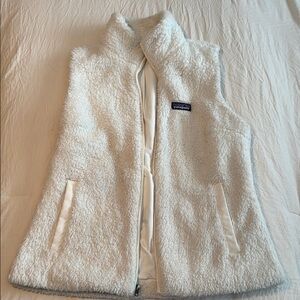Patagonia White Fleece Vest
